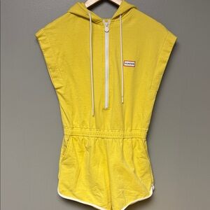 Hunter for Target Yellow Sleeveless Hoodie Romper Size XS